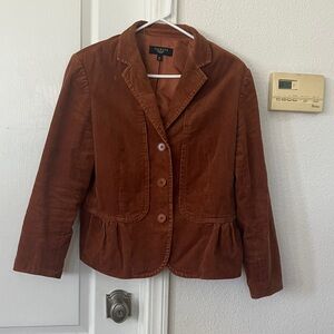 Talbots Women's Tan Corduroy Blazer